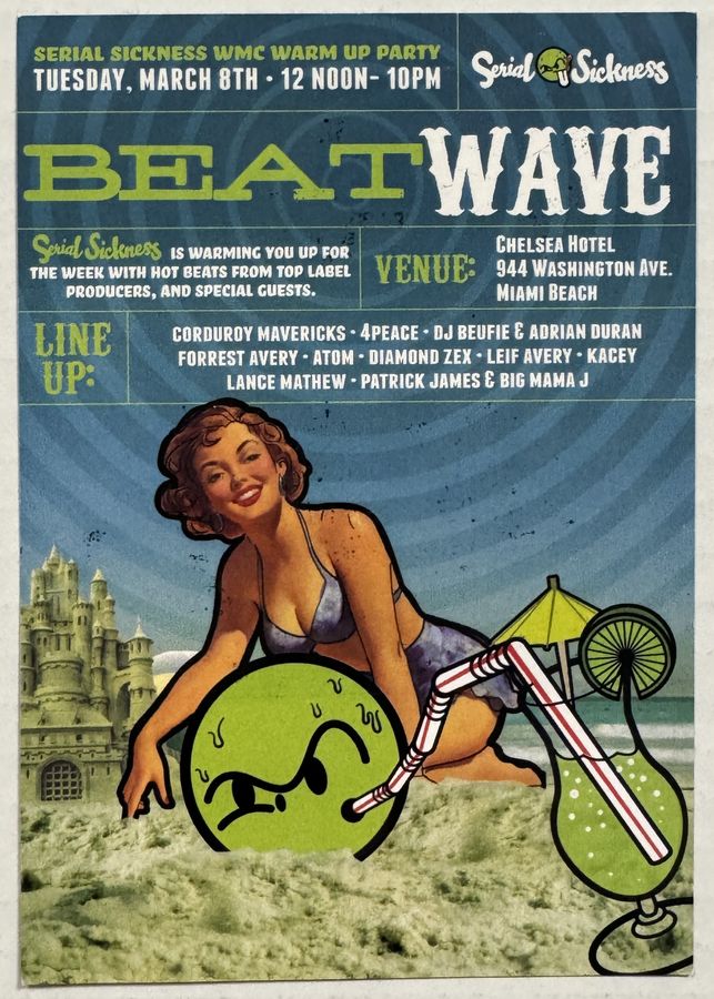 Beat Wave / Heat Stroke — flyer, March 8, 2011, Miami Beach, FL