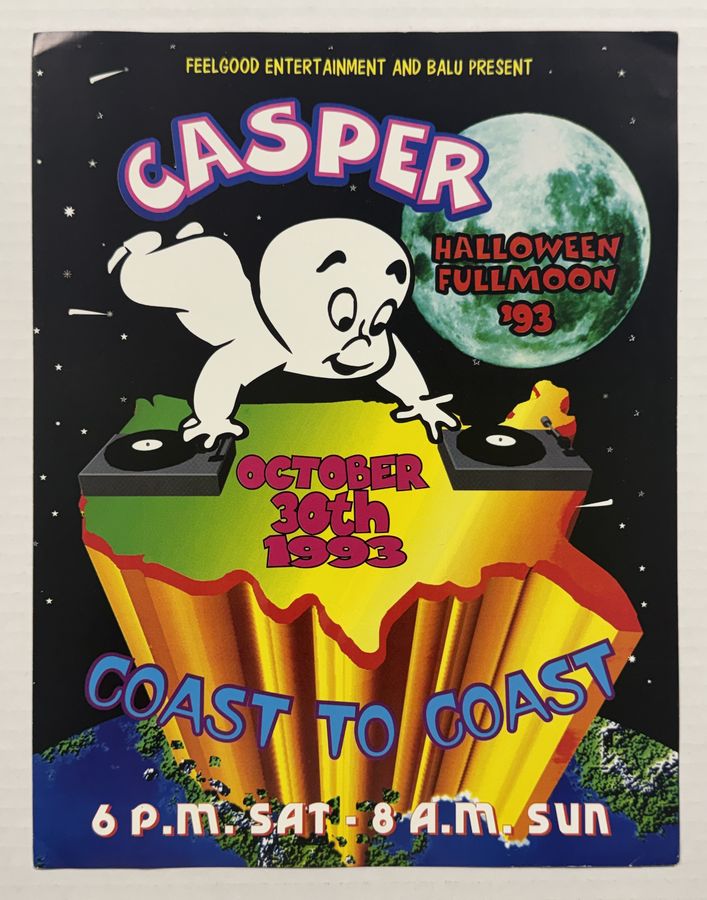 Casper — Halloween Fullmoon '93 — flyer, October 30, 1993, Warwick, RI