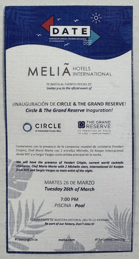 DATE — Dominican Annual Tourism Exchange — flyer, March 26, 2019, Punta Cana, Dominican Republic
