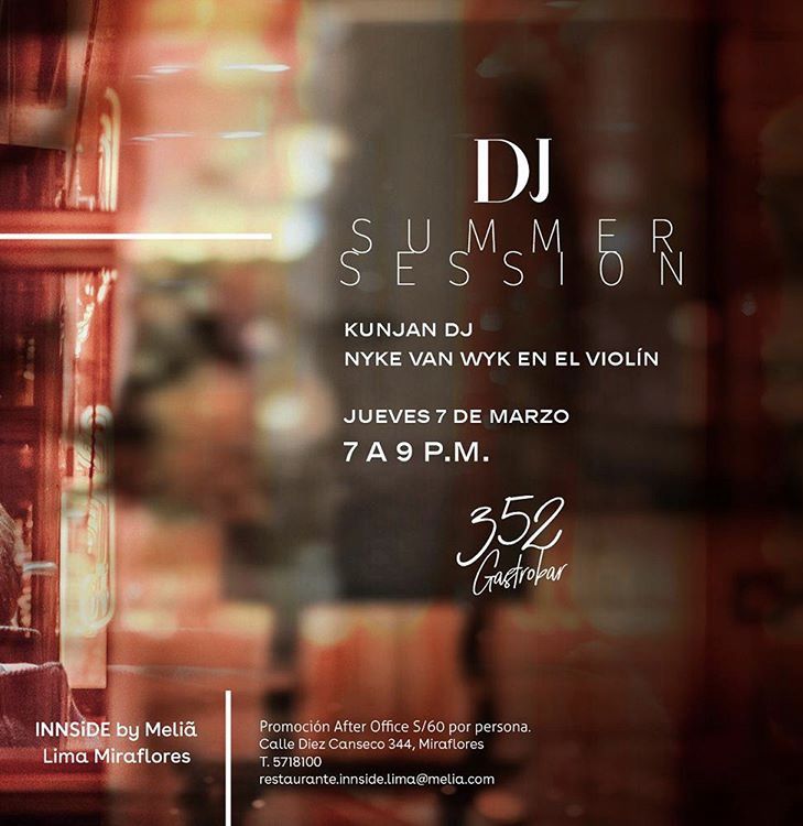 DJ Summer Session — flyer, March 7, 2019, Lima, Peru