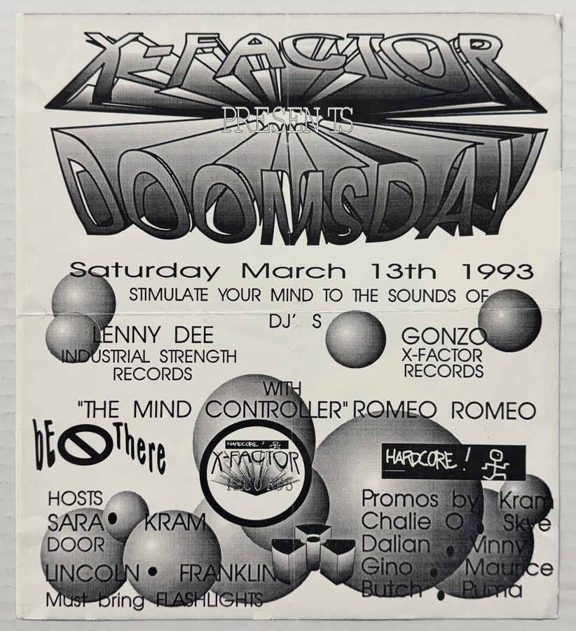 Doomsday — flyer, March 13, 1993