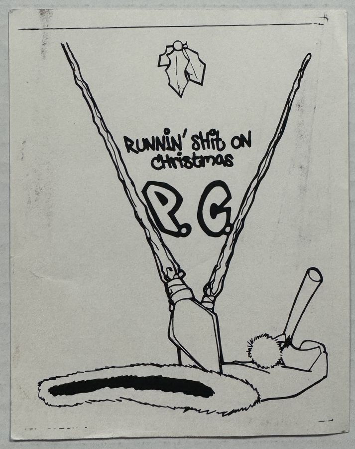 P.C. — Runnin' Shit on Christmas — flyer, December 21, 1994, New York, NY