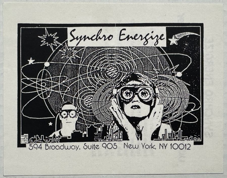 Synchro Energize — flyer, c. 1993, New York, NY